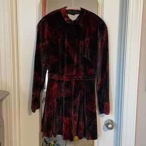 Free People Velvet Romper